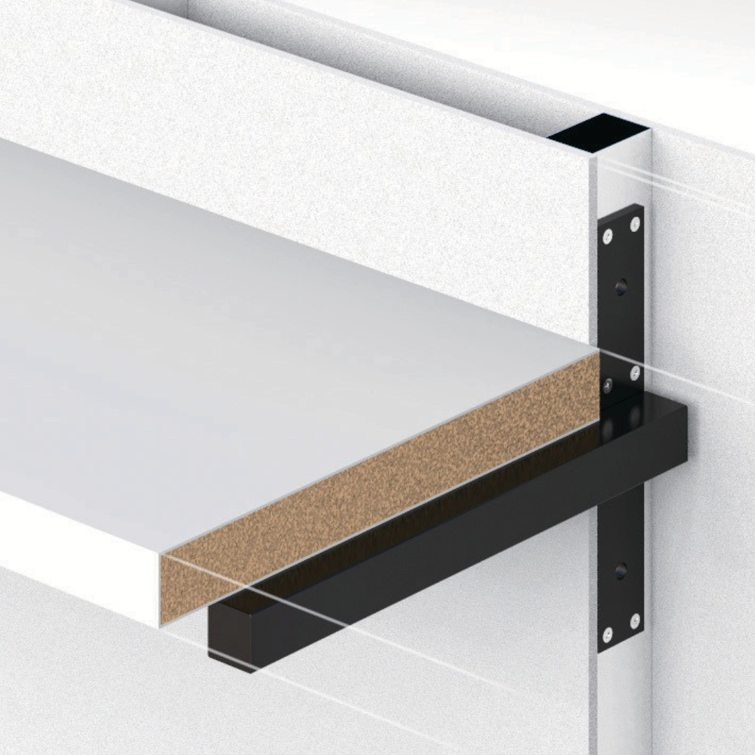 棚受け金具 カウンター 受け金具 補強金物 角パイプ４０